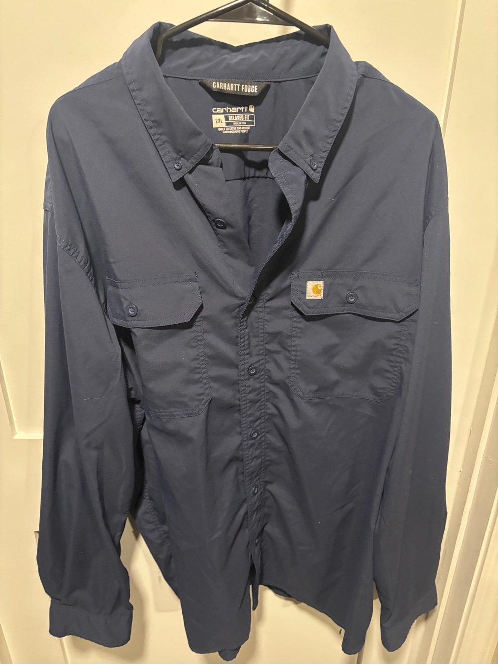 Carhartt Men's Navy Lightweight Shirt Jacket